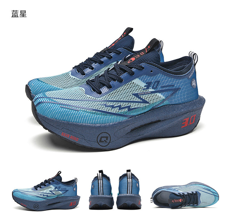 Summer New Hollow Breathable Lightweight Casual Sports Shoes with Super Soft Sole Carbon Plate Cushioning and Rebound for Fitness and Running