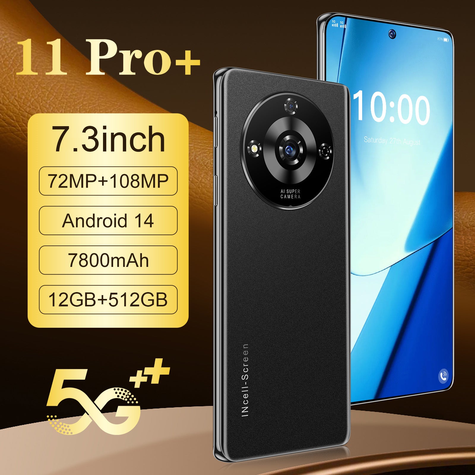 New Mobile Phone11 Pro+Android12+512G 7.3Inch Mobile Phone Source Manufacturer(Popular)