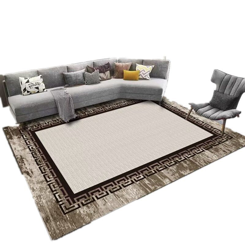 Living Room Carpet Stain-Resistant Easy Care Light Luxury Sofa Coffee Table Rug Home Use All-Season Crystal Velvet Bedside Warm Blanket