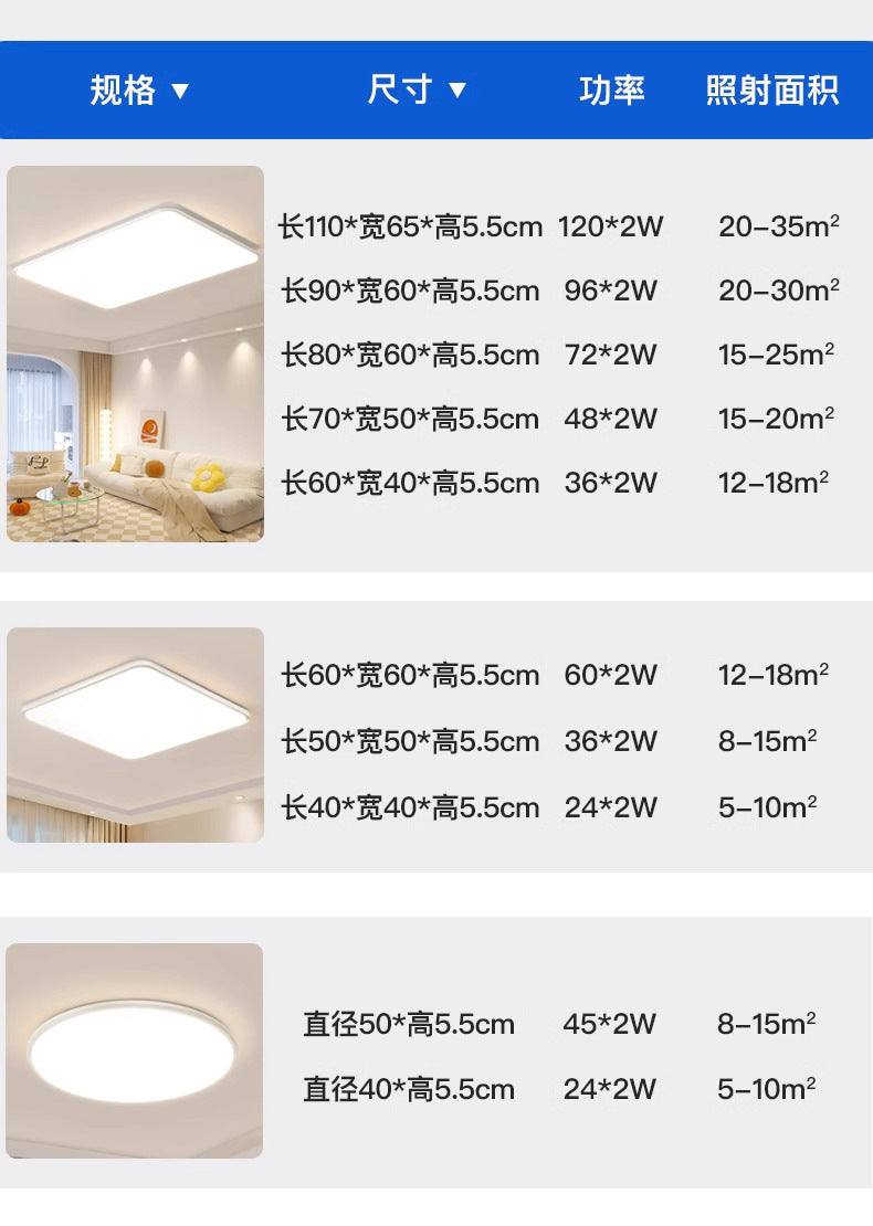 Home Decoration Lighting Living Room Main Light Full House Package LED Ceiling lamp with a high-end feel for bedroom and balcony by Zhongshan Lighting