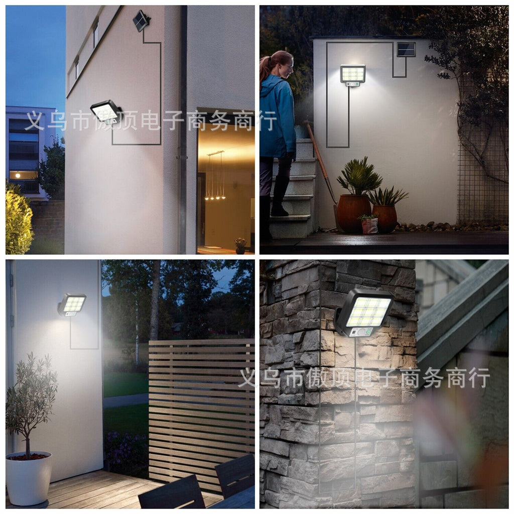 Solar Light Outdoor Split Wall Light Human Body Induction Garden Light Garden Landscape Light Street Light with Remote Control Emergency