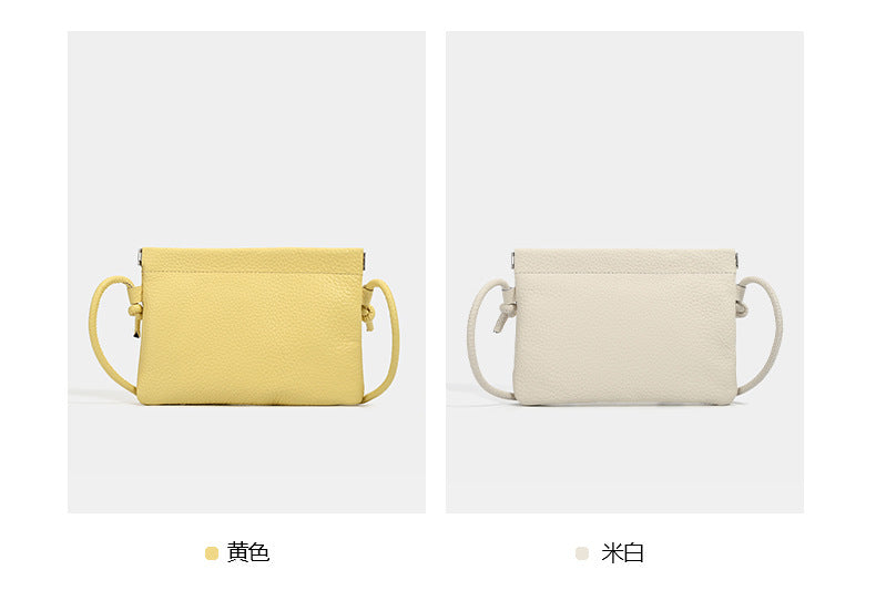 Genuine Leather Phone Bag for Women, Crossbody Small Bag, New Woven Pattern Vertical Style, Lightweight Mini Cowhide Walking Bag