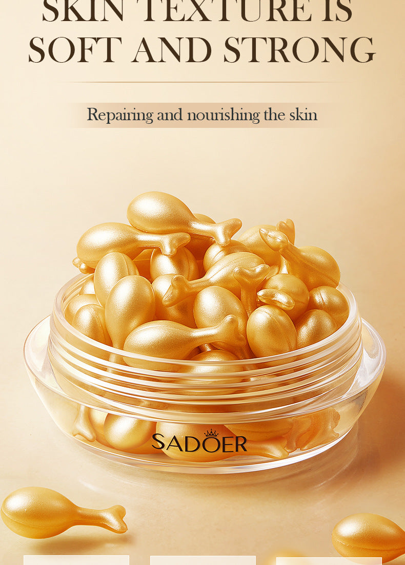 Full English Capsule Essential Oil SADOER Snail Essence Milk Moisturizing and Rejuvenating Cream  Foreign Trade Wholesale