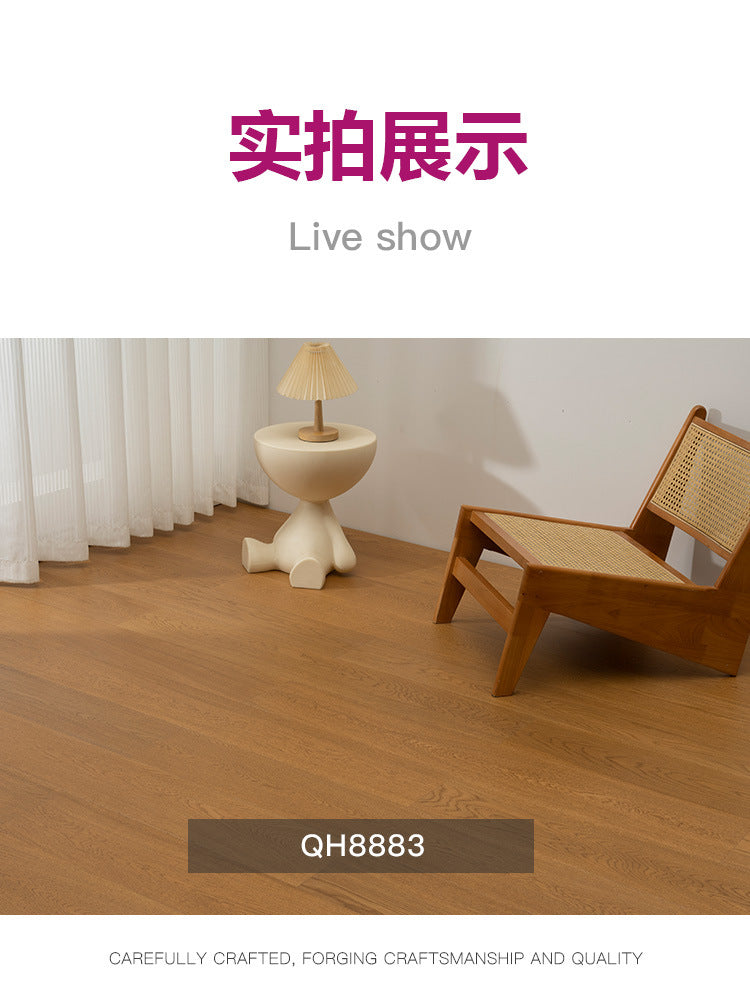 Oak Black Walnut Full Birch Base Material Multi-layer Solid Wood Composite Flooring Wear-resistant Medieval Style Song Dynasty Aesthetics ENF Environmental Protection