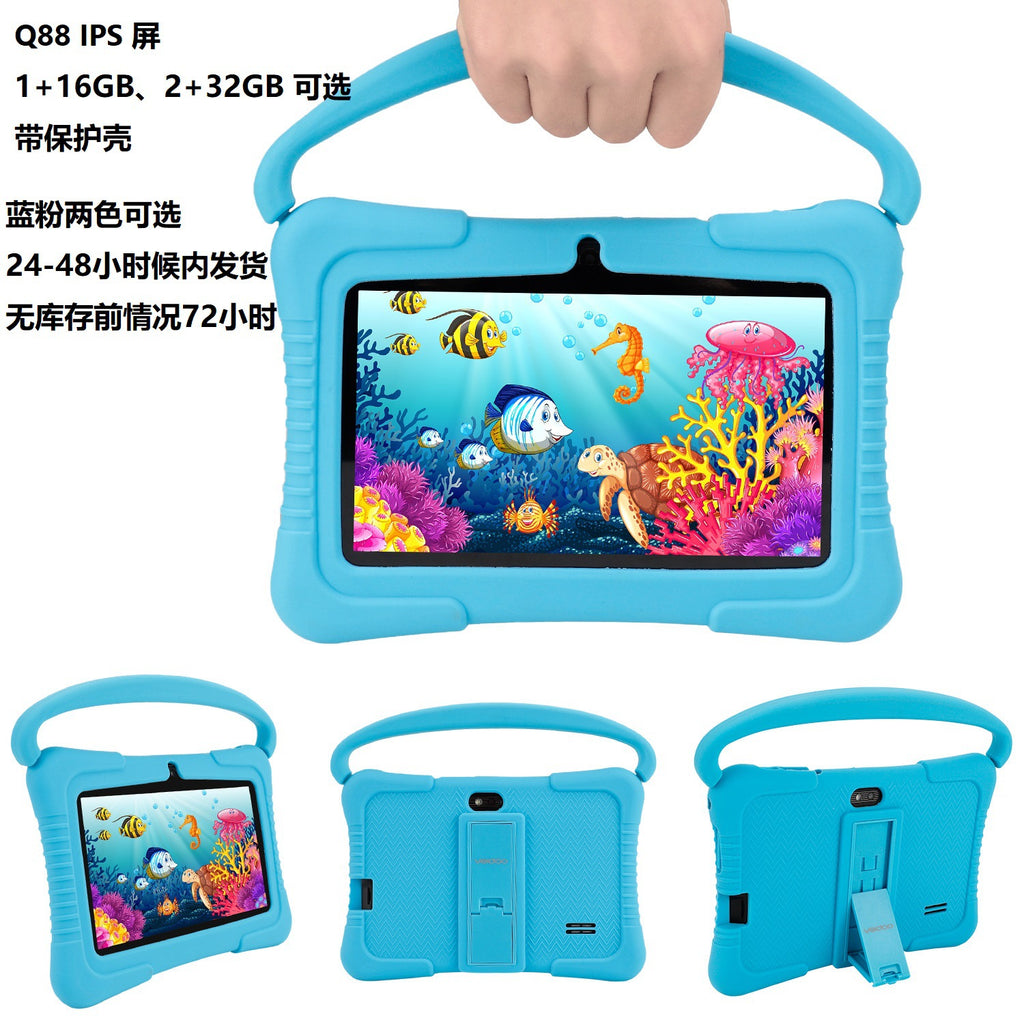 Tablet Pc7inch explosion-proof screen wifi Quad-core children's learning tablet with protective case