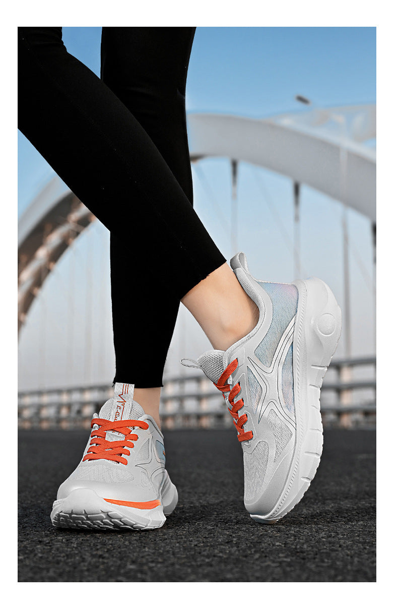 Spring New Fashion Versatile Lightweight Sports Shoes In Stock Hot Sale Casual Couple Shock Absorption High Elastic Running Shoes