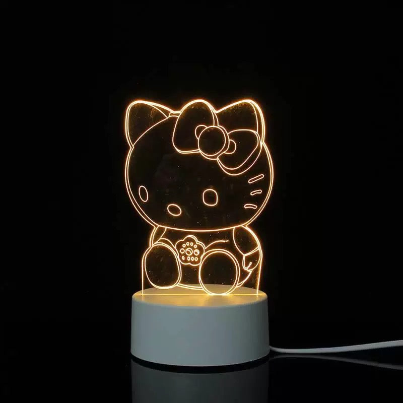 3D Night Light Acrylic Colorful Touch Remote Control Atmosphere Light Wholesale Dropshipping Creative Small Gift Factory