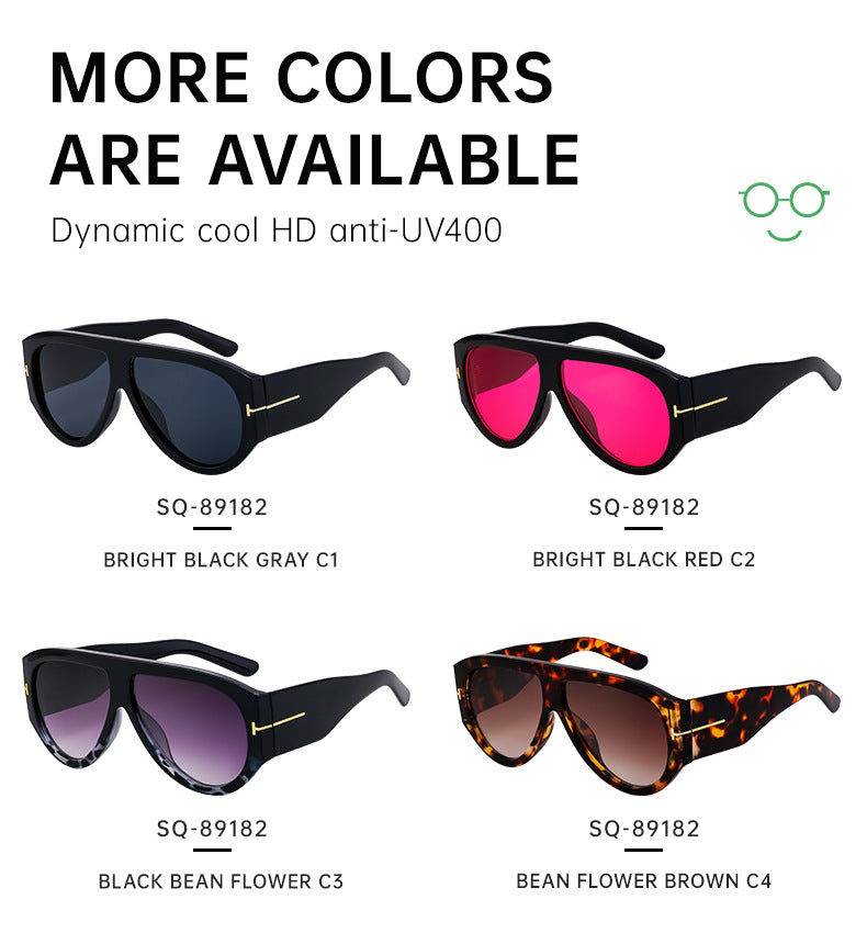 Large Frame Toad Sunglasses for Women Trendy European and American New Fashion Full Frame Sunglasses UV Protection Sun Glasses sunglasses