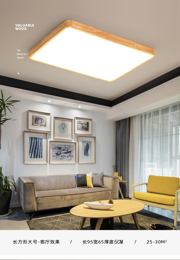 Solid Wood Bedroom Ceiling Light led Modern Simple Walnut Wood Room Lamp Creative Living Room Lamp Home Atmosphere Wholesale