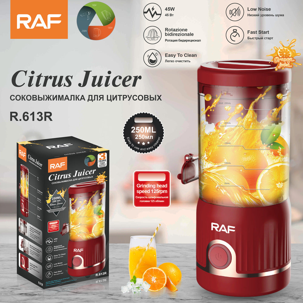 RAF EU Standard Household Lemon Orange Juicer Freshly Squeezed Orange Juicer Automatic Juicer Small Portable Electric613