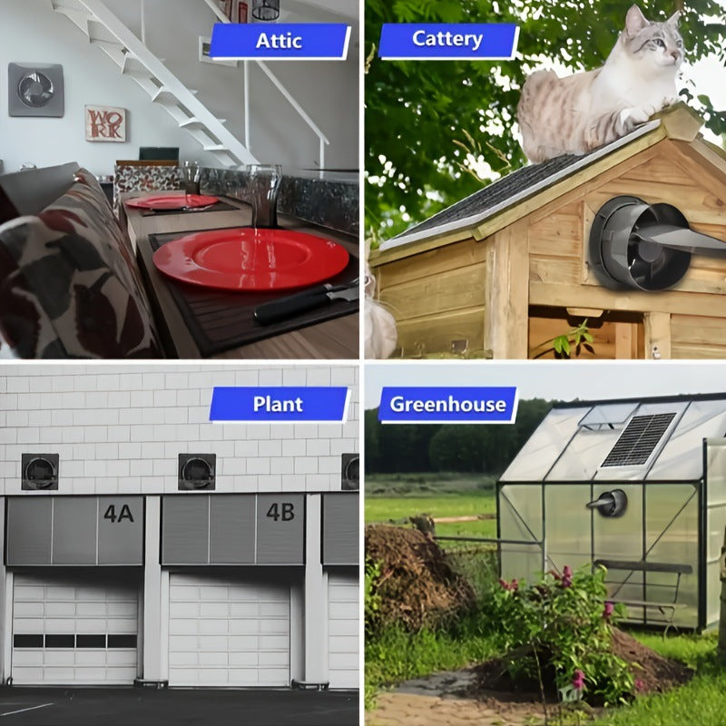 Factory Direct Solar Panel Kit Exhaust Fan Solar Photovoltaic Panel Suitable for Outdoor Chicken Coops Greenhouses Warehouses