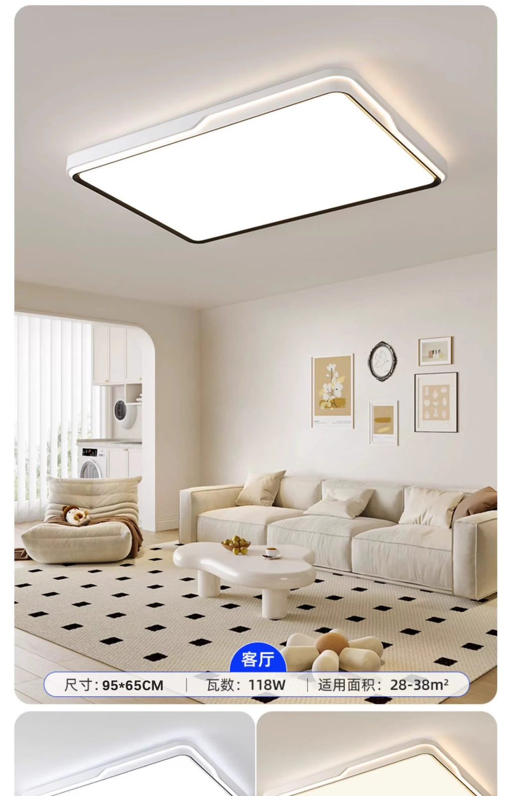 Minimalist LED Ceiling Light Round Bedroom Light Modern Simple Living Room Light Room Light Home Zhongshan Home Decoration Lighting