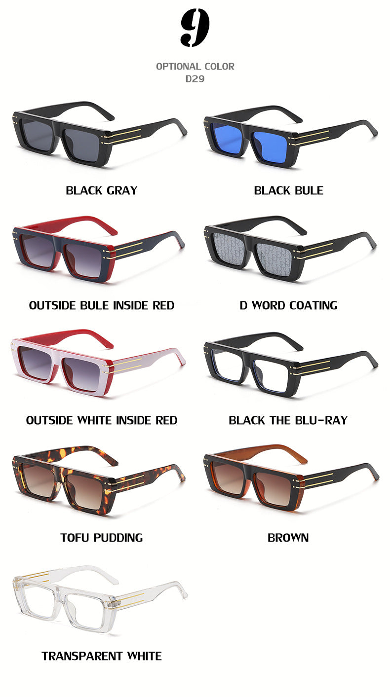 European and American Style Small Frame Sunglasses for Women Fashion Square Frame Sunglasses for Men Wholesale sunglasses
