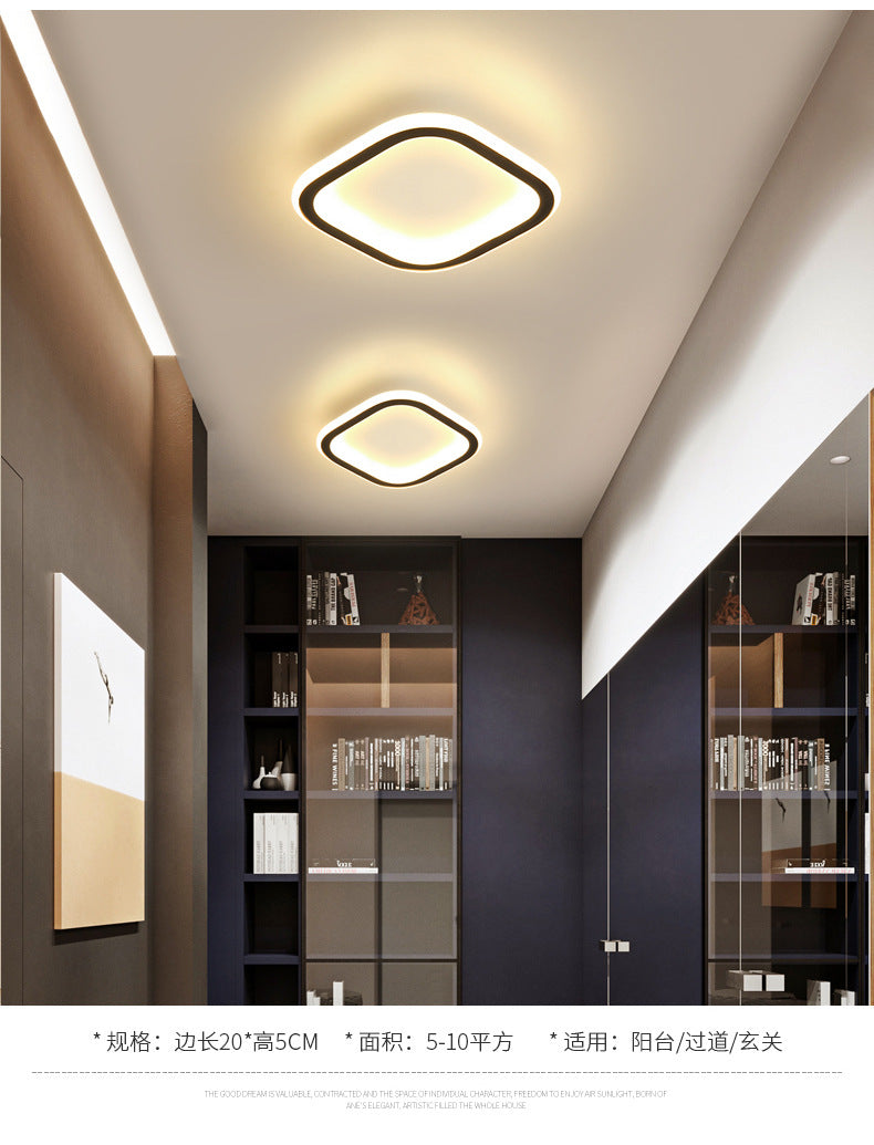 过道灯 入口走廊灯 铁艺楼梯灯 衣帽间LED吸顶灯 阳台灯 中山照明灯具