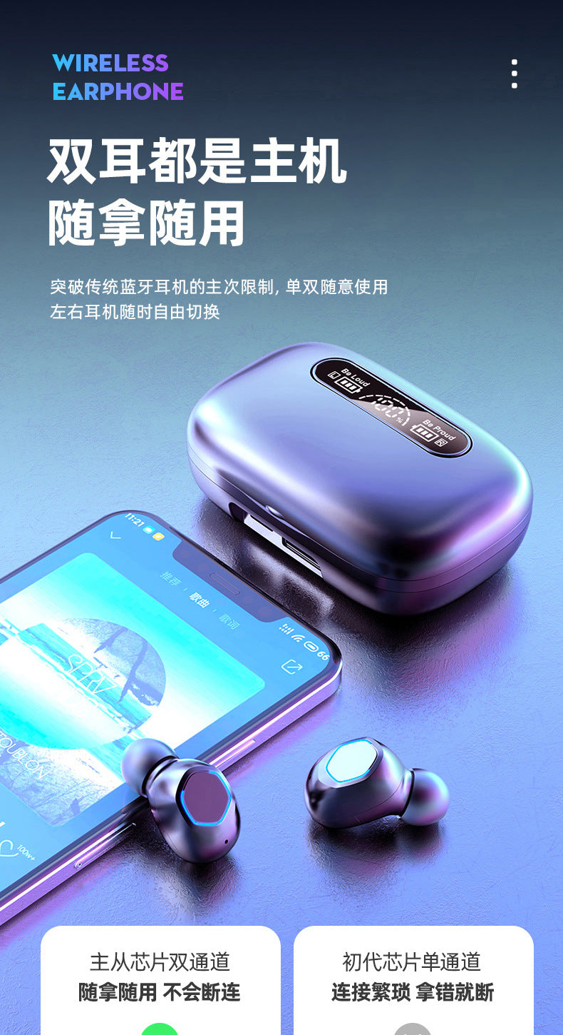 Popular M9Wireless Bluetooth Headset TWS In-ear long-lasting high-quality private model wireless Bluetooth earphones