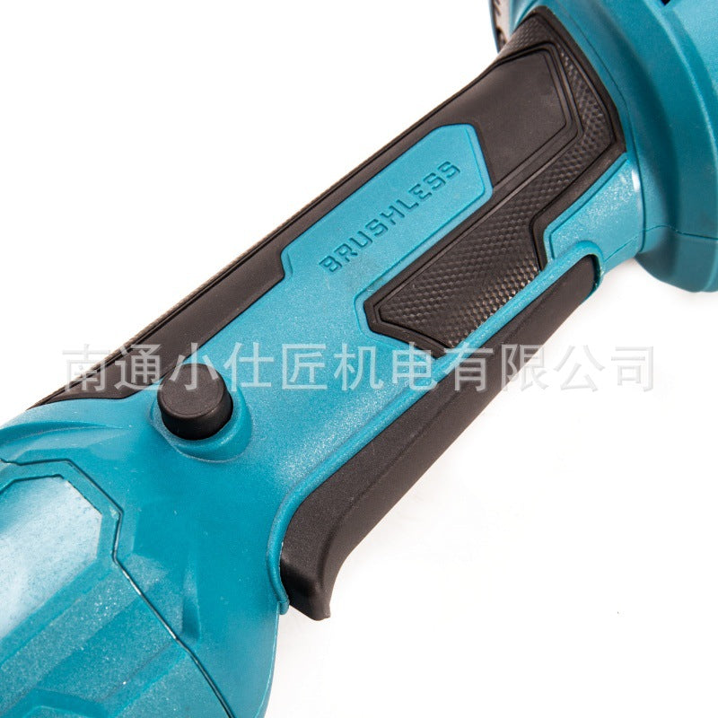 Cross-Border Dropshipping Foreign Trade AliExpress Model Brushless Lithium Battery Angle Grinder Rechargeable Handheld Household Cutting Angle Grinder