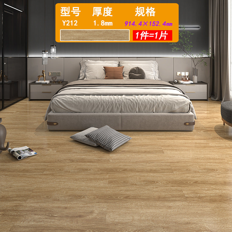 PVC Plastic Floor Stickers Self-Adhesive Wood Grain Cement Floor Stickers Special for Bedroom Waterproof Non-Slip Floor Renovation Chinese Style
