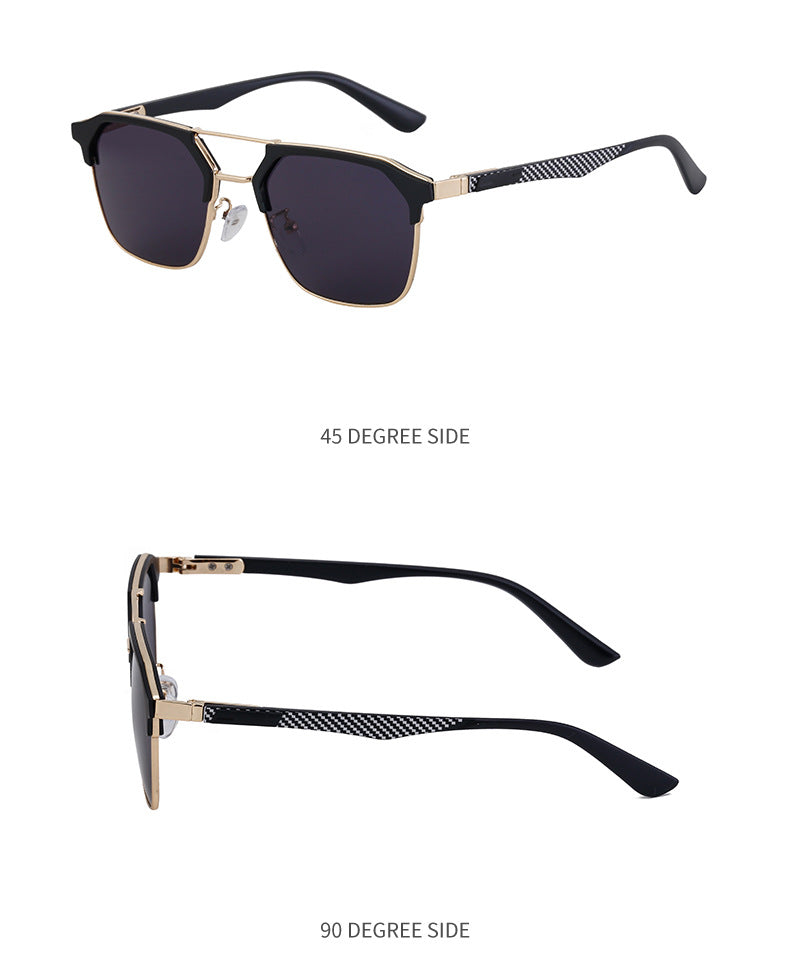 European and American Fashion Cat Eye Sunglasses for Men, Unique High-End Feel, Men's Driving Glasses Wholesale shades