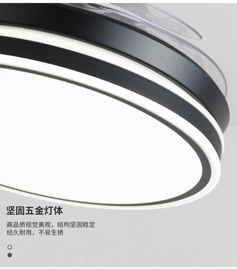 Invisible Fan Light Living Room Integrated Bedroom Light Ceiling Fan Light Strong Wind Home Smart Dining Room Electric Fan Ceiling Light Factory