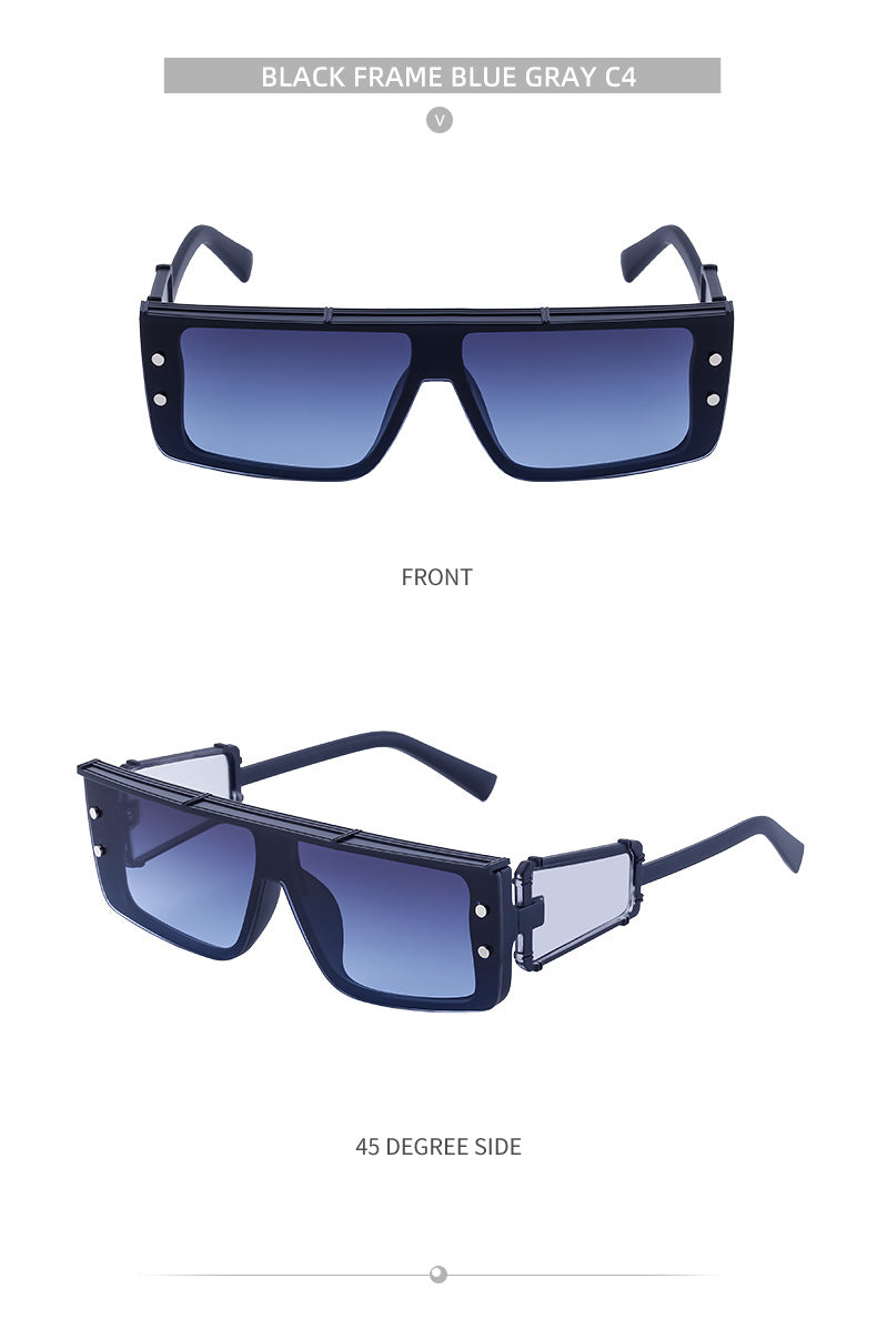 European and American Cyber Steampunk Square Frame Sunglasses for Men Trendy Y2K Wholesale Sunglasses and Eyeglasses sunglasses