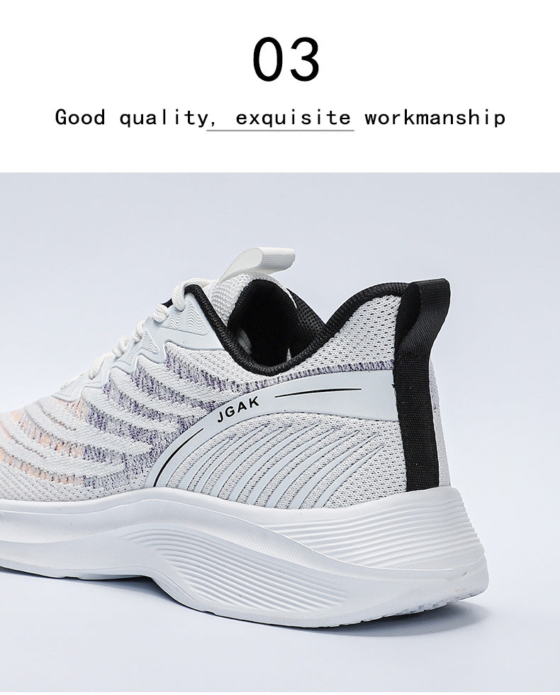 2025Foreign Trade New Fashion Sports Casual Shoes Breathable Mesh Men's Shoes Lightweight Non-Slip Wear-Resistant Running Shoes