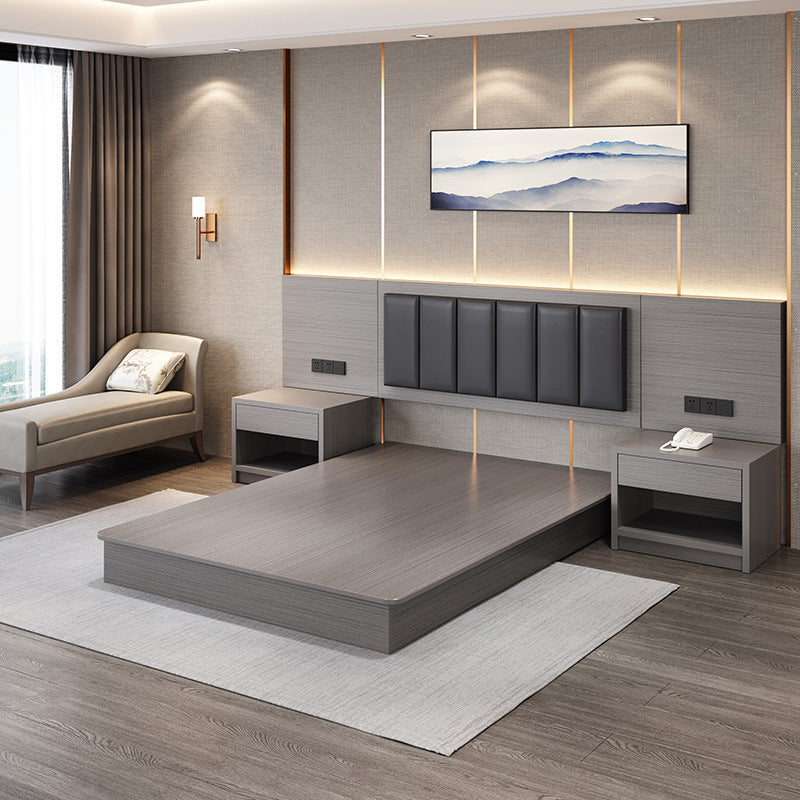 Hotel Guesthouse Bed Standard Room Full Set Furniture Apartment Homestay Single Double Bed Hotel Rental Room Special Bed Box