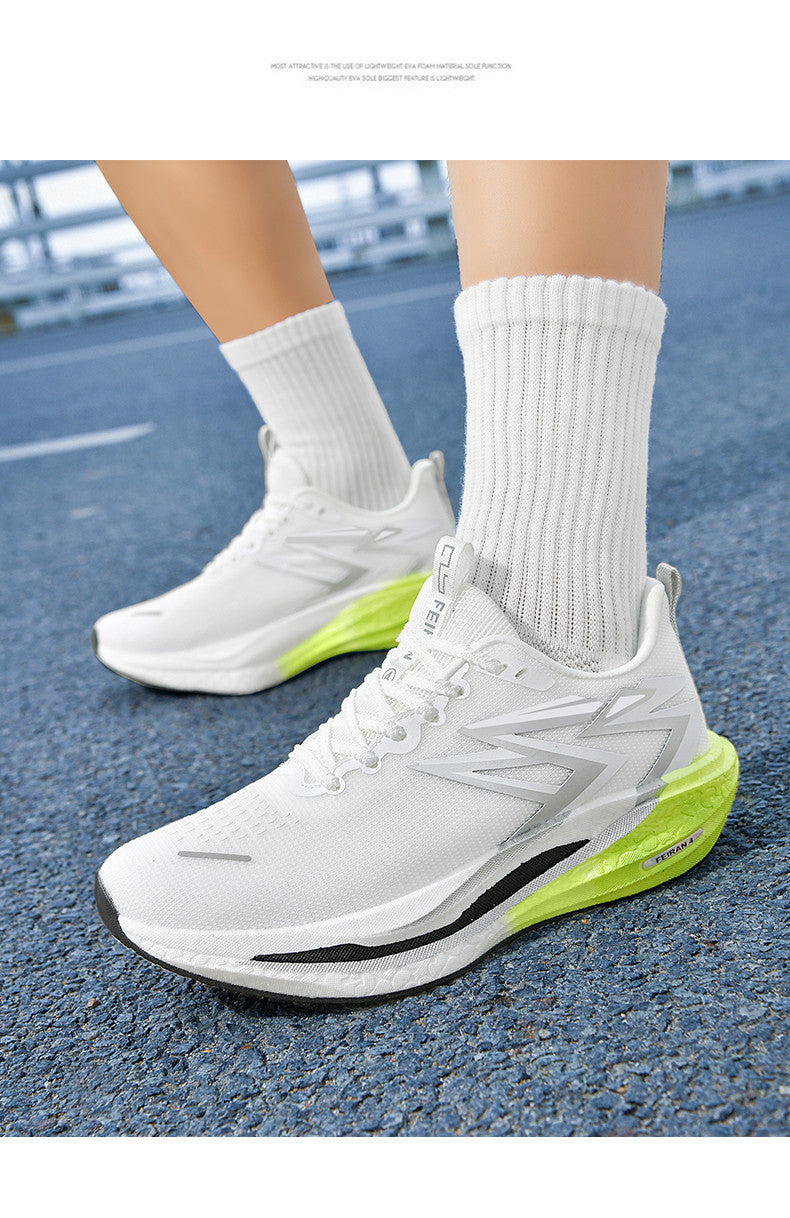 New Feiran Ultra-light Comfortable Breathable Unisex Casual Running Shoes with Real Carbon Plate Cushioning and Anti-slip Couples Sports Shoes