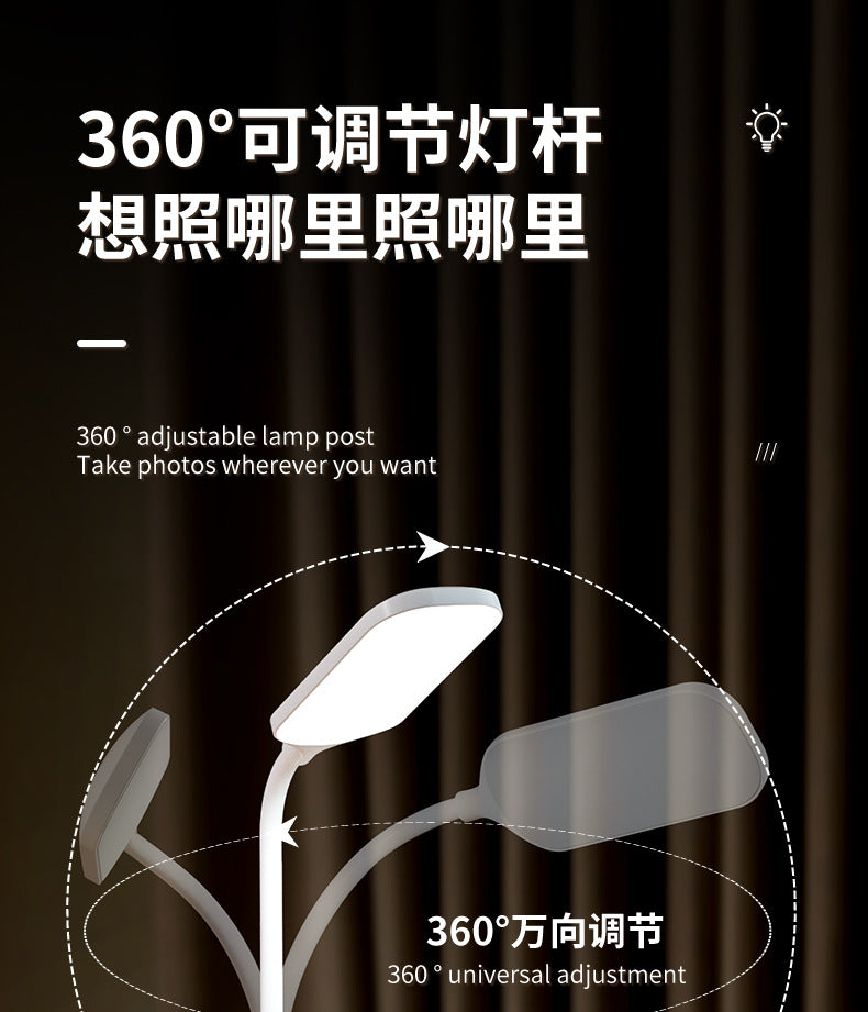 Desk Lamp for Study, Wireless Charging, Eye Protection Bedside Lamp, Reading Desk Lamp, Children's Homework Lamp, Charging Pen Holder Lamp