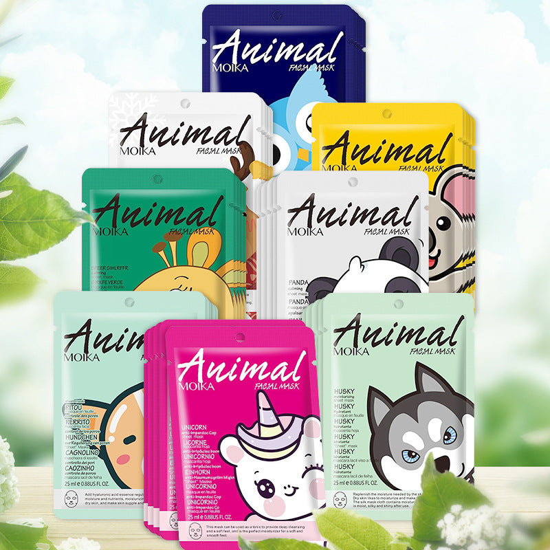 Cartoon Animal Mask Wholesale Full Single Piece Pack Firming Hydrating Moisturizing Brightening