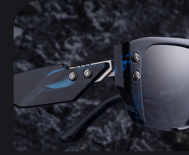 2025New Fashion Square Frame Sunglasses for Men, High-End Personality Outdoor Trend Driving Sun Protection Sunglasses for Men