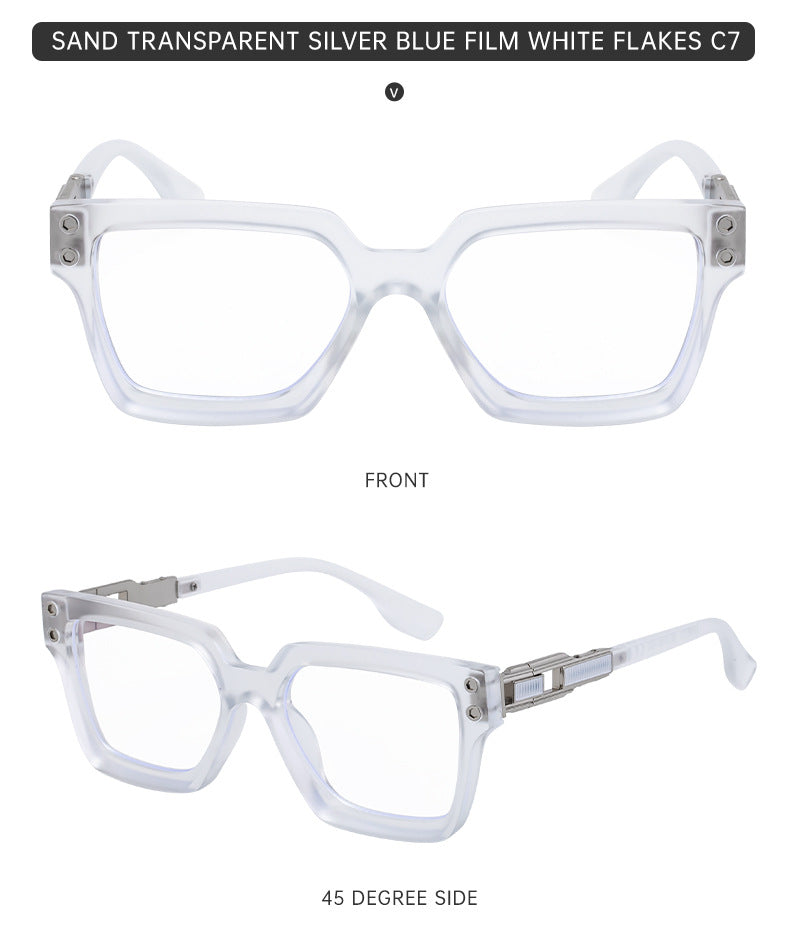 2025New European and American Style Square Frame Sunglasses for Men High-end Sun Protection Sunglasses Men's Trend Wholesale sunglasses