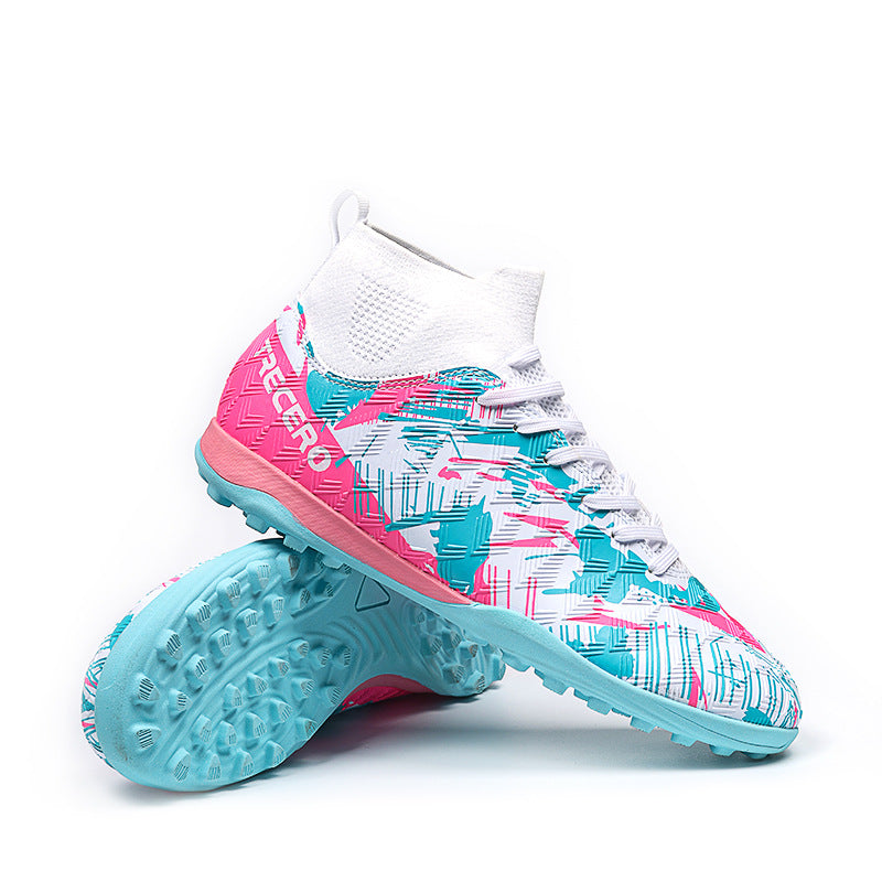 CICERO High quality professional football shoes for men and women FG Long Spike Anti-Slip Wear-Resistant Youth Practical Competition Training Shoes