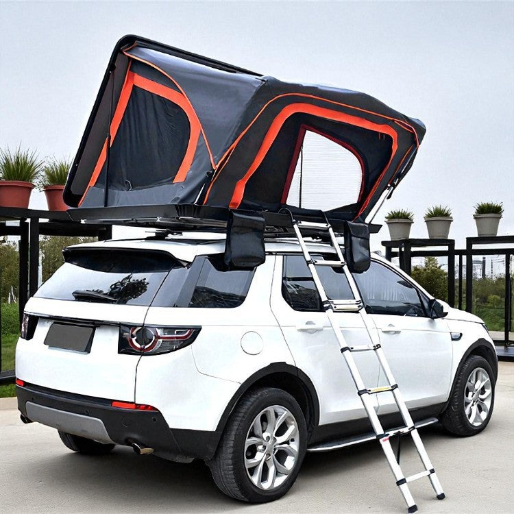 Manufacturer Wholesale Aluminum Alloy Roof Tent Outdoor Camping Travel Rainproof Thickened Hard Top Car Tent1-2People