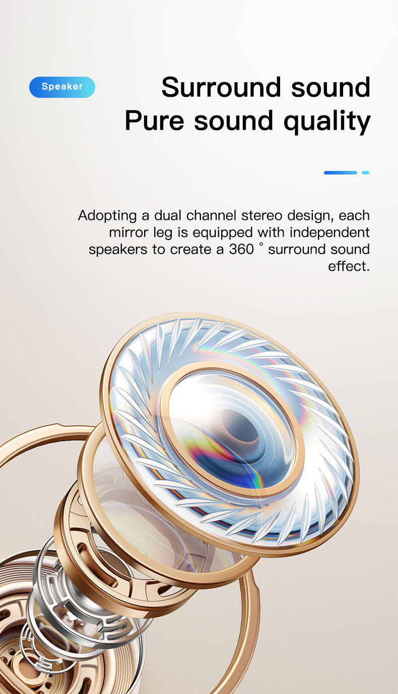 New ai Smart Glasses mate2With Camera for High-Definition Photo and Video Recording GS380Bluetooth Glasses