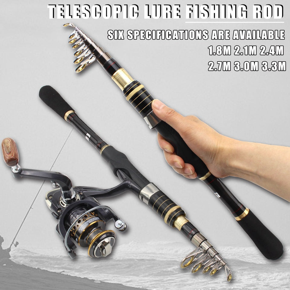 Ultra-short Portable European Carp Fishing Set Fishing Gear Combination European and American Popular Fishing Rod Can Be Used FBA