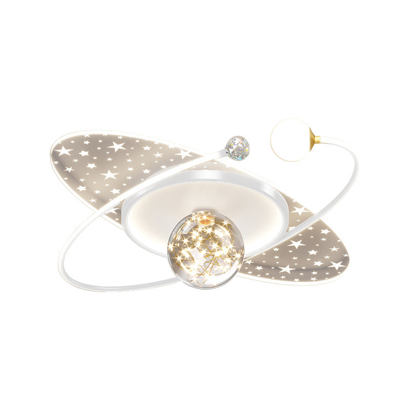 Nordic Bedroom Ceiling Light Modern Simple Creative Geometric Master Bedroom Room Lighting Design Water Ripple Ceiling Light