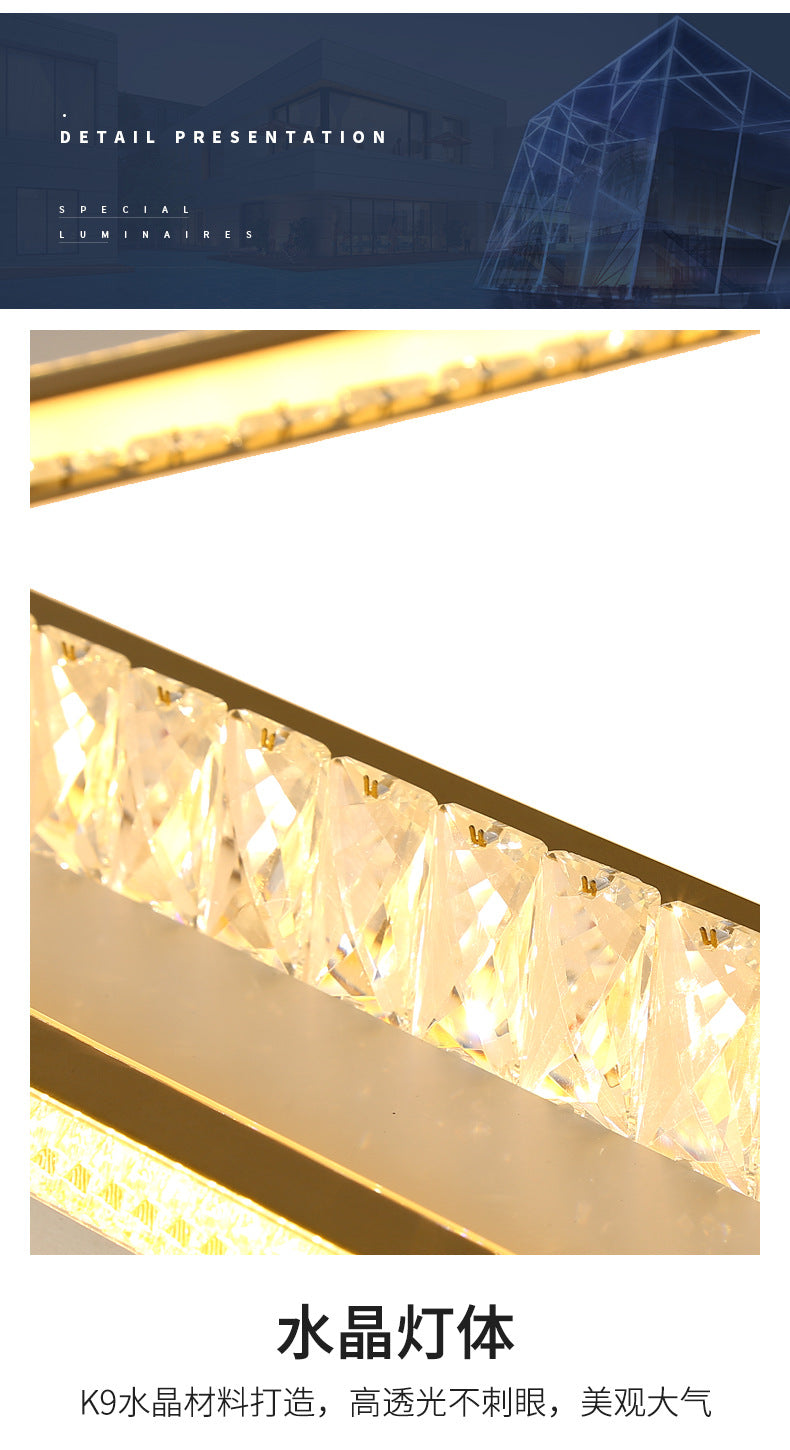 2025New Year's New Lamps Living Room Lamps Modern Simple Atmosphere Ceiling Lamps Light Luxury Crystal Lamps Restaurant Lamps Bedroom Lamps