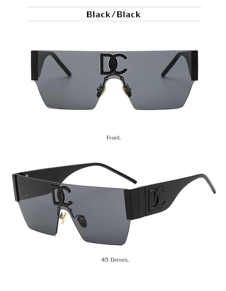 New Outdoor Cycling Sunglasses for Women, High-End Integrated Windproof Frameless Sports Sunglasses