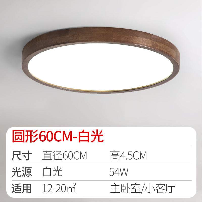 Log led Ceiling Lamp Living Room Balcony Tatami Wabi-Sabi Style Japanese Style Wood Art Corridor Nordic round bedroom