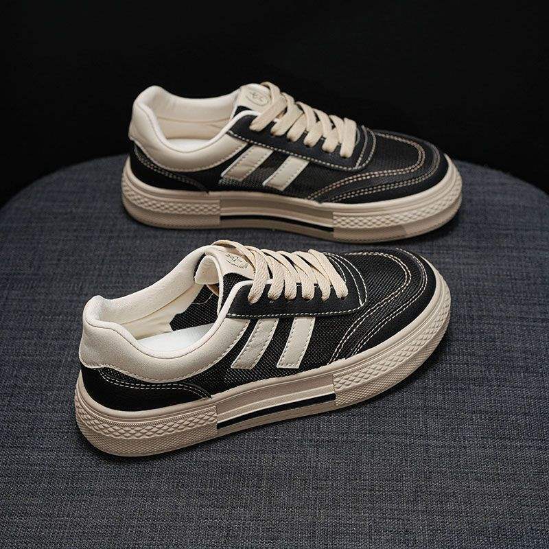 Women's Canvas Shoes2025Spring and summer new style mesh breathable versatile soft-soled student white sneakers sports board shoes