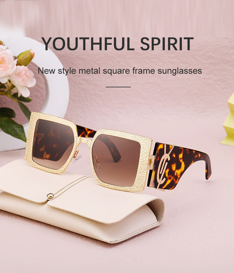European and American Fashion Large Frame Sunglasses for Women, Sun Protection Outdoor Sunglasses, Wholesale Big Brand Glasses sunglasses