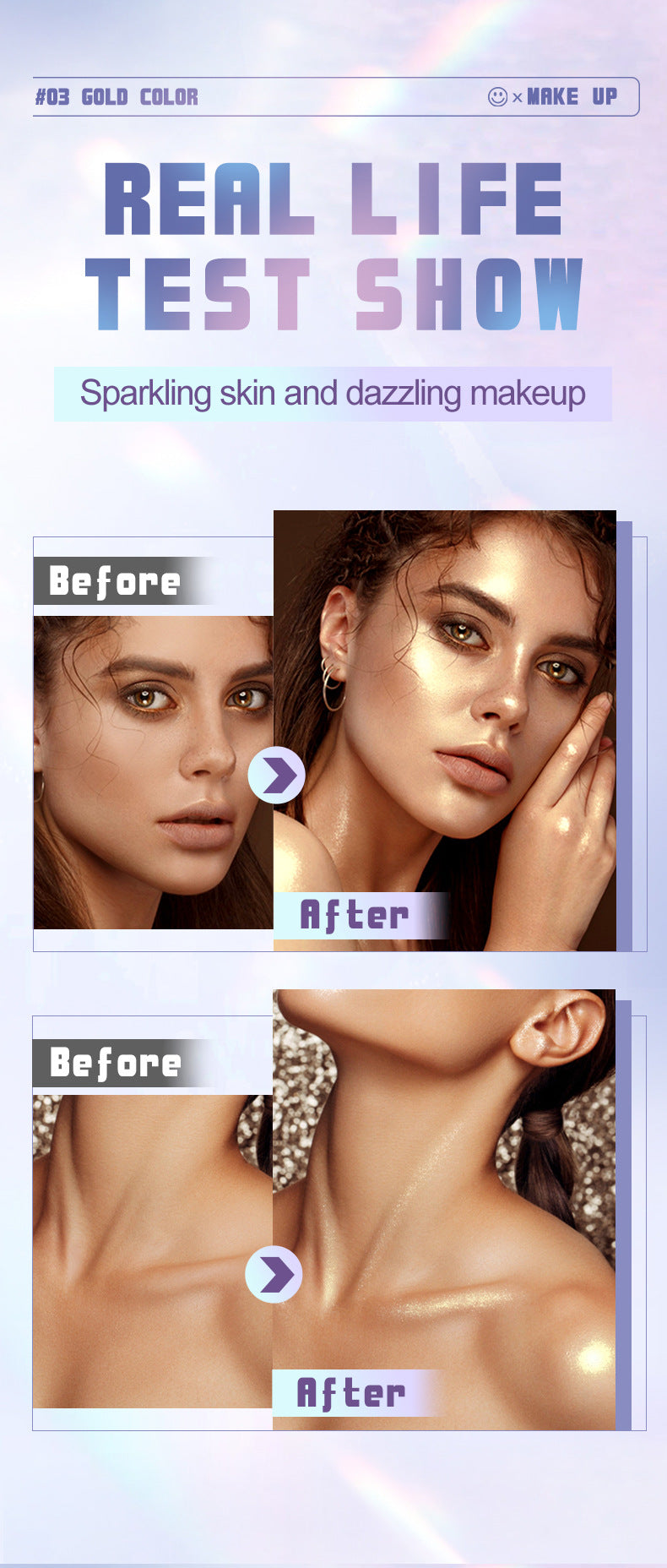 Bright Colors3D Highlighter SADOER Contouring and Shaping Makeup Highlight Stick Cross-Border Wholesale