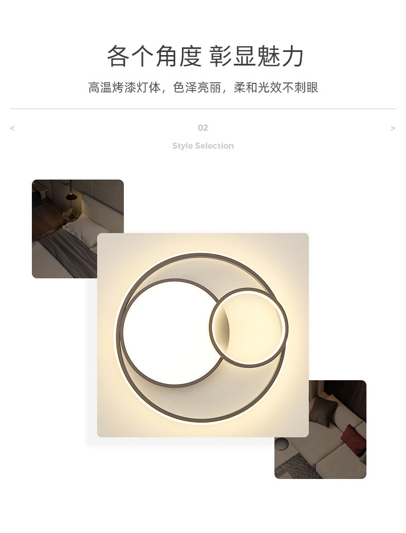 Nordic Bedroom Ceiling Light Modern Simple Creative Geometric Master Bedroom Room Lighting Design Internet Celebrity Home Ceiling Light