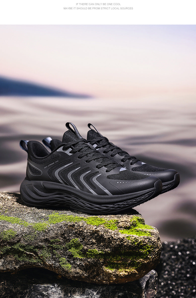 2025New Men's Shoes Lightweight Running Soft Sole Breathable Non-Slip Odor-Resistant Men's Mesh Outdoor Casual Shoes Sports Shoes