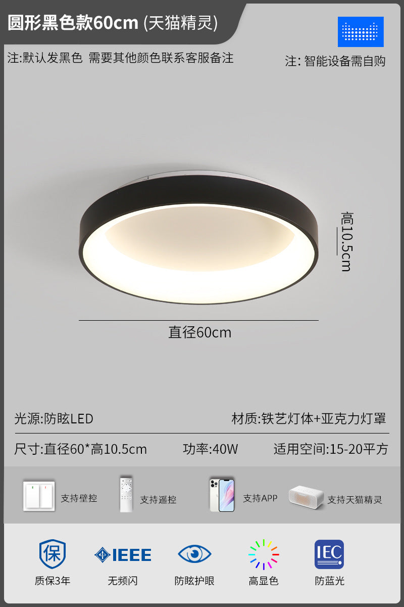 2025New Year's New Internet Celebrity Lighting Collection Master Bedroom Ceiling Light Simple Modern Nordic Style Room led bedroom lamp