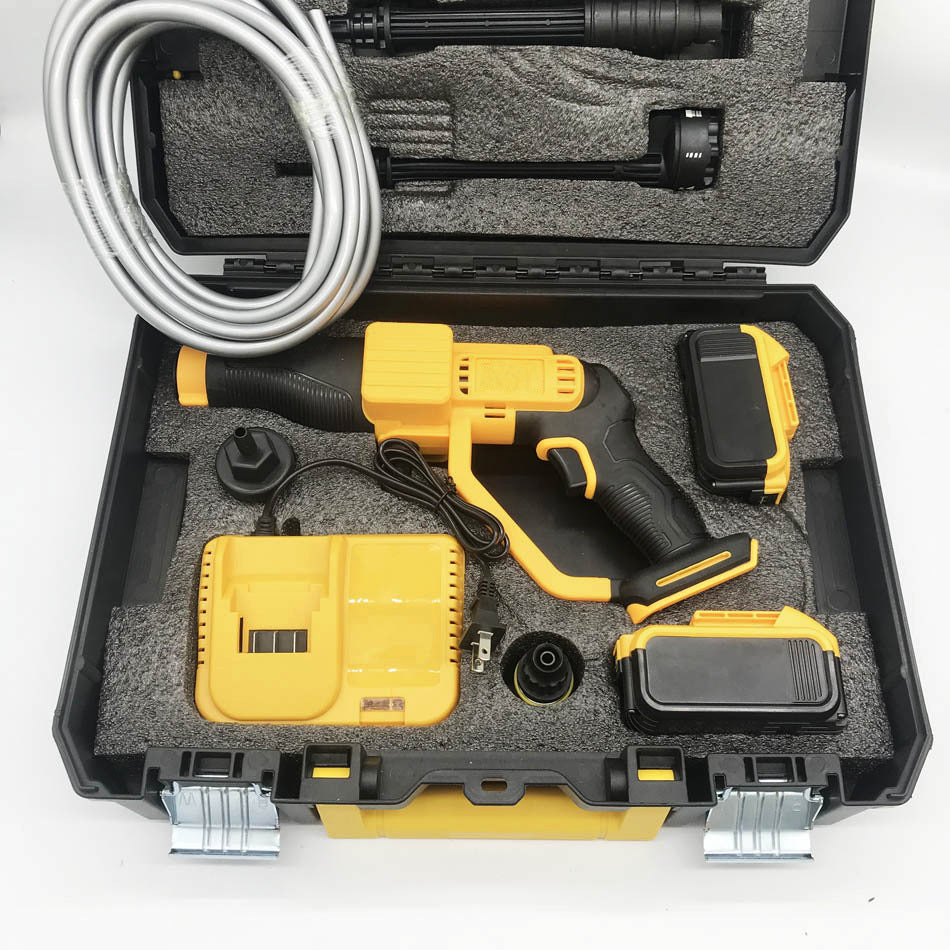 Export wholesale high-power lithium battery car washer DW Makita High Pressure Car Wash Water Gun Home Portable Car
