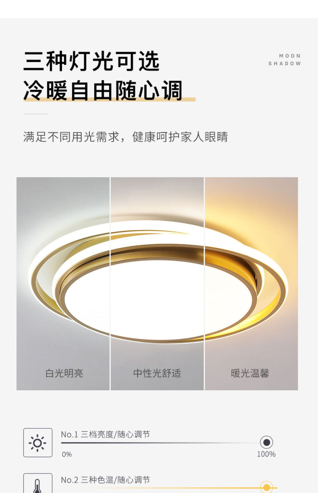 Bedroom lamp ceiling light with a high-end feel led Light Fixtures Room Lights Living Room Lights Main Lights Zhongshan Home Decoration Lighting