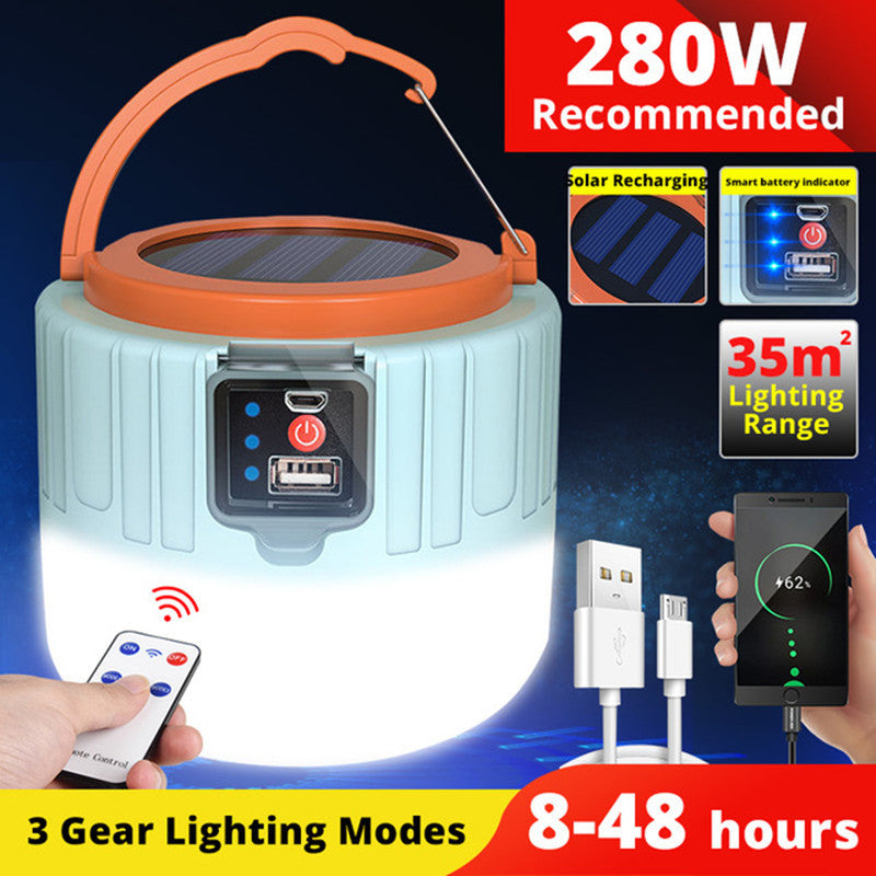 New tent light outdoor waterproof camping lamp LED Campsite Lamp USB Rechargeable Home Power Outage Emergency Light Flashlight