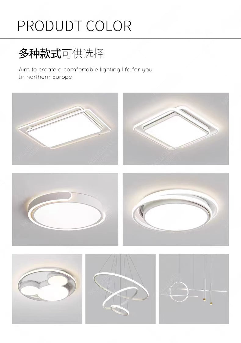 Ceiling Light Full Spectrum Living Room Light Modern Simple Large Light Hall Main Light White Ultra-thin Rectangular Zhongshan Lighting Fixture