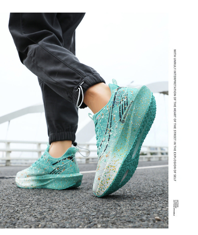 Red Rabbit9PRO Autumn New Fluorescent Real Explosive Carbon Plate Soft Sole Running Shoes Body Test Racing Couple Lightweight Sports Shoes